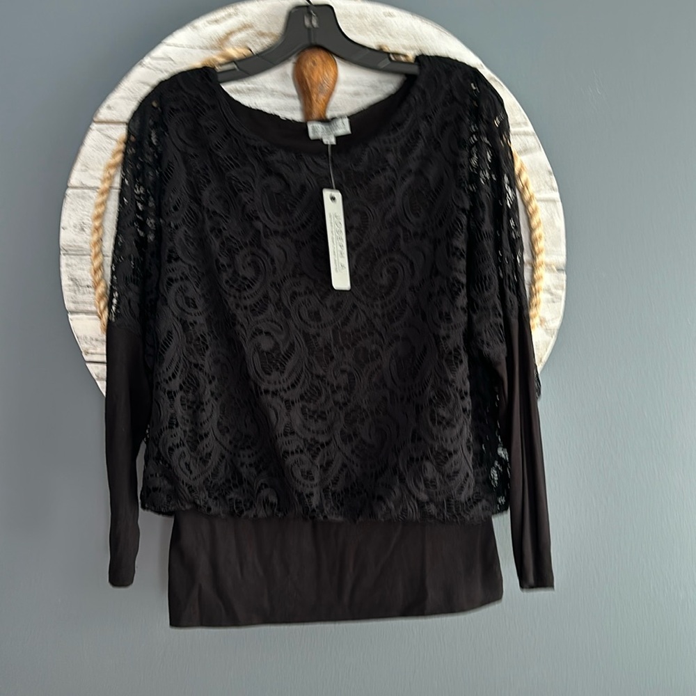 Joseph Allen Lace dolman sleeve Blouse NWT